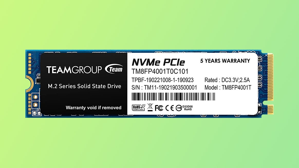 This 4TB TeamGroup NVMe SSD is yours for $151.99 after a $48 Newegg discount